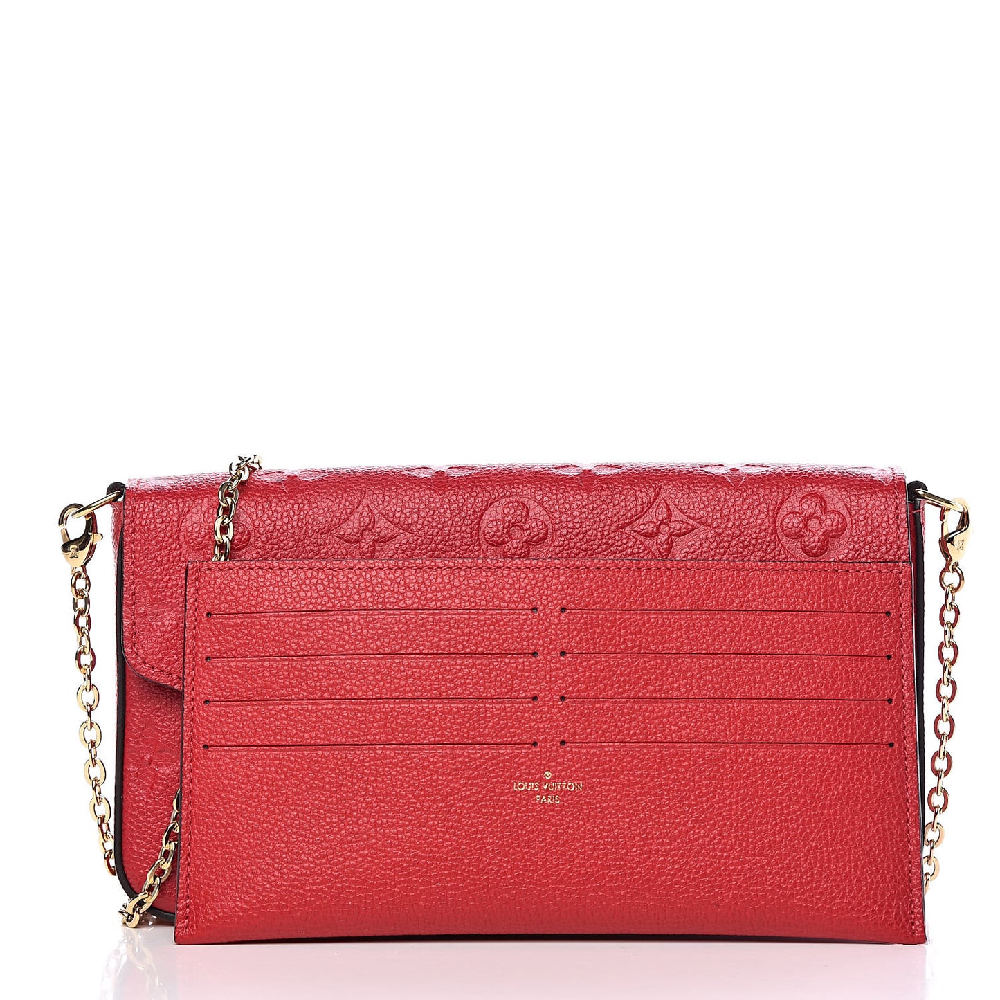 Empreinte Pochette Felicie Chain Wallet Cherry