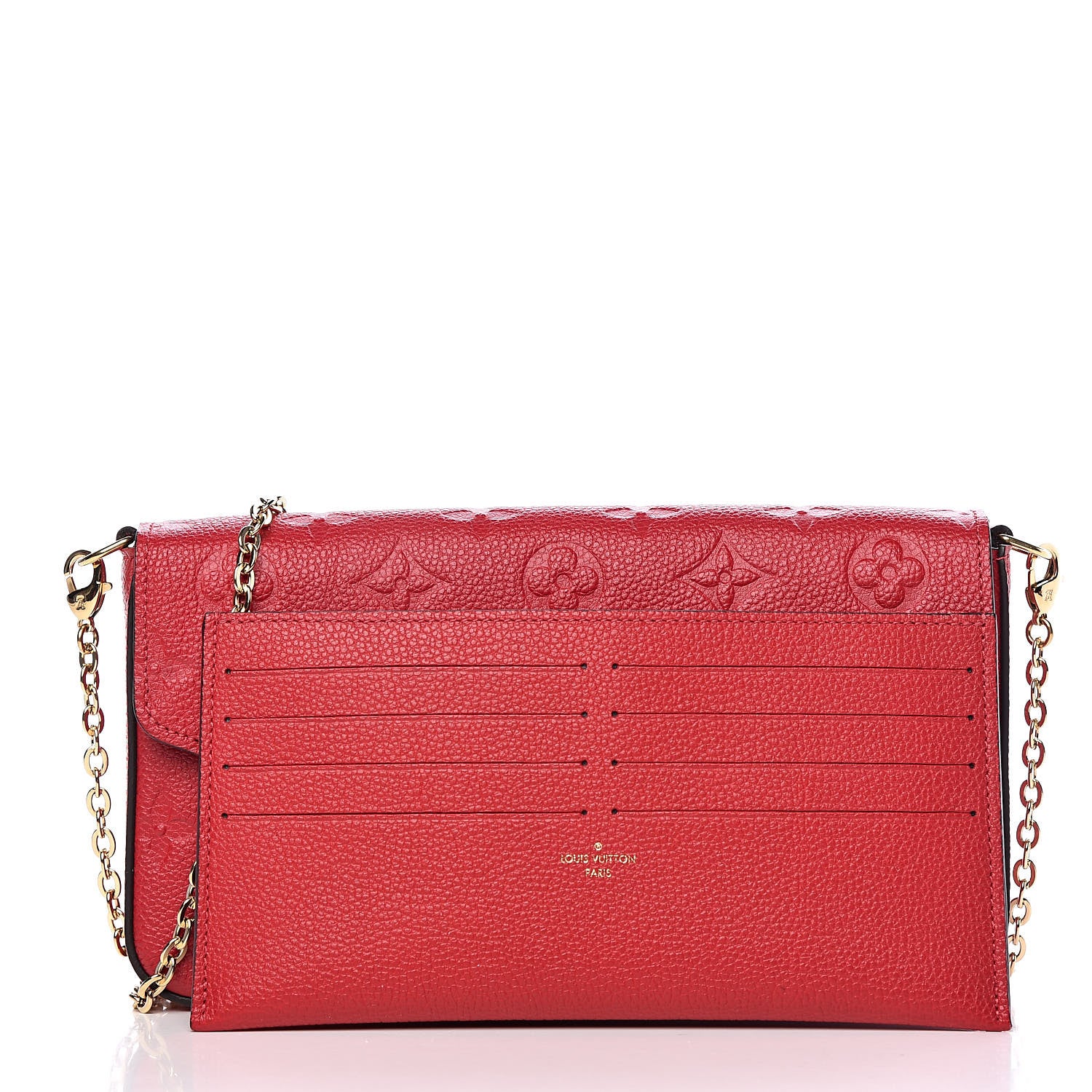 Louis Vuitton Empreinte Pochette Felicie Chain Wallet Cherry 3 of 11