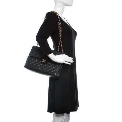 Chanel Caviar Quilted Jumbo Single Flap Black 2 of 20