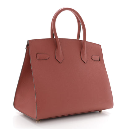 Hermes Epsom Birkin Sellier 30 Rouge Venetian 3 of 13