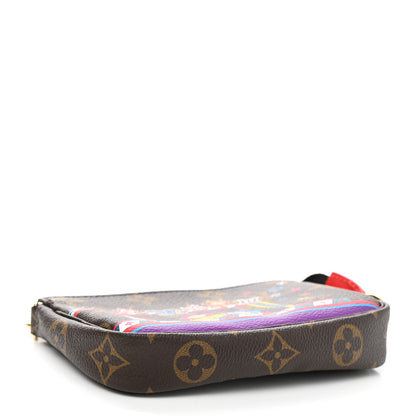 Louis Vuitton Monogram 2020 Christmas Animation Bumper Cars Mini Pochette Accessories Coquelicot 4 of 7