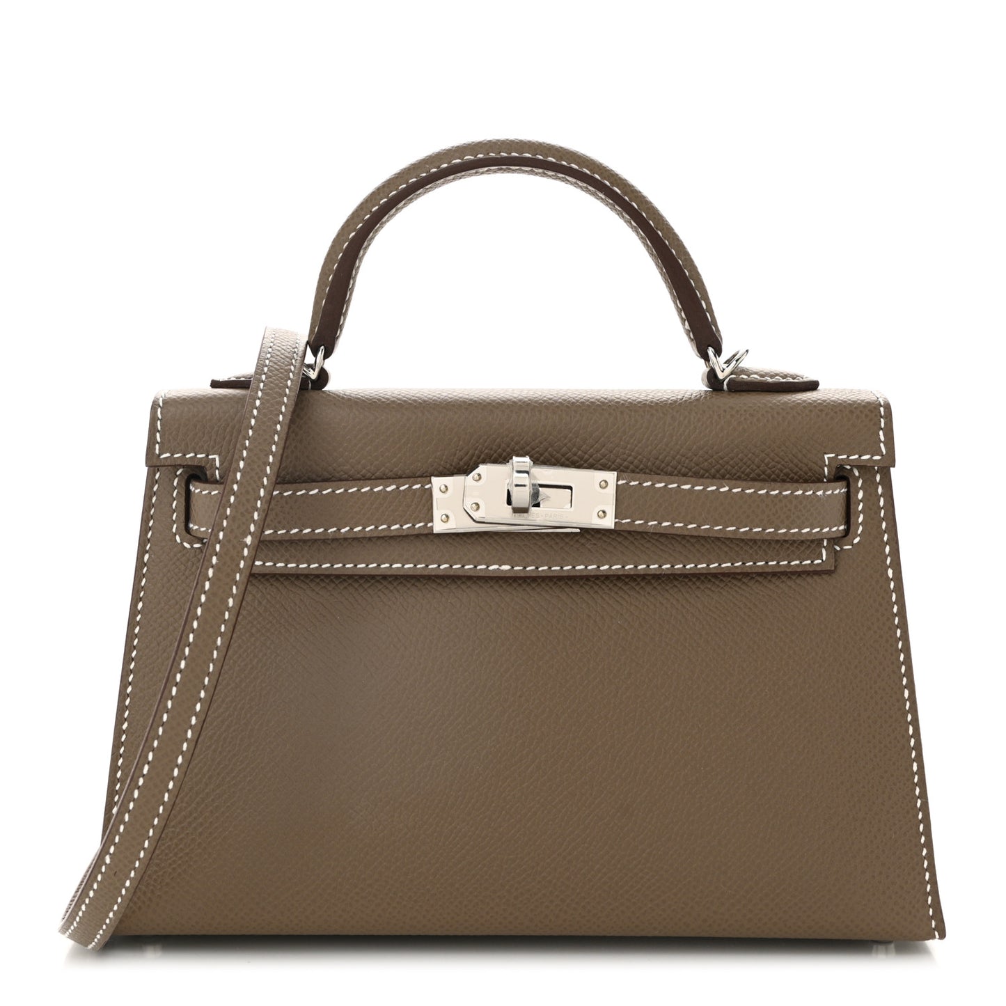 Epsom Mini Kelly Sellier 20 Etoupe