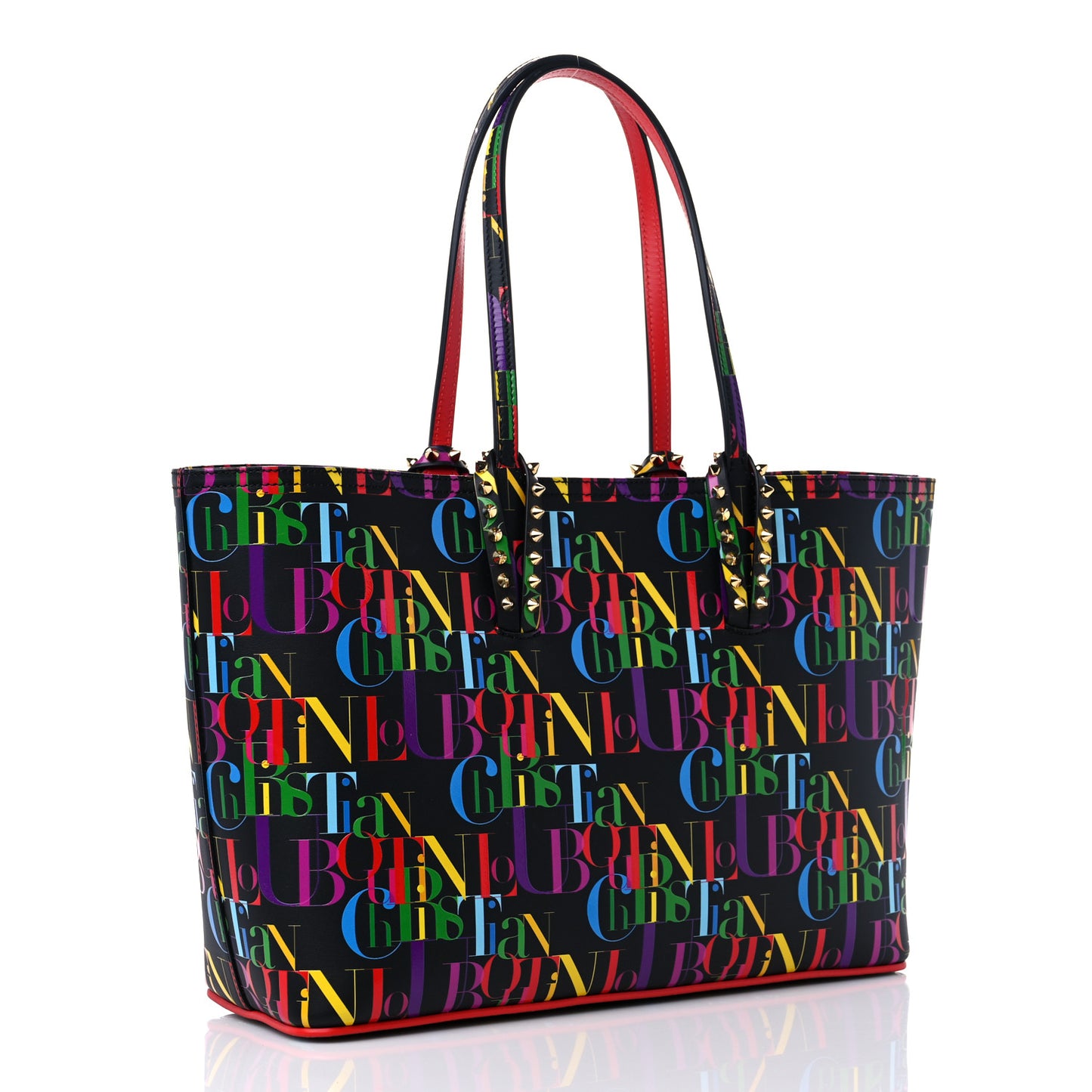 Calfskin Cabata Tote Black Multicolor