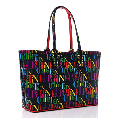 Christian Louboutin Calfskin Cabata Tote Black Multicolor 3 of 11