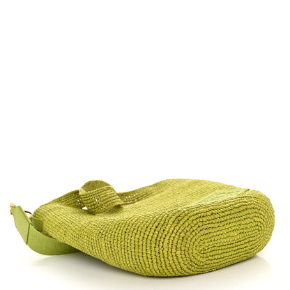Loewe Raffia Mini Slit Tote Bag Meadow Green 4 of 9