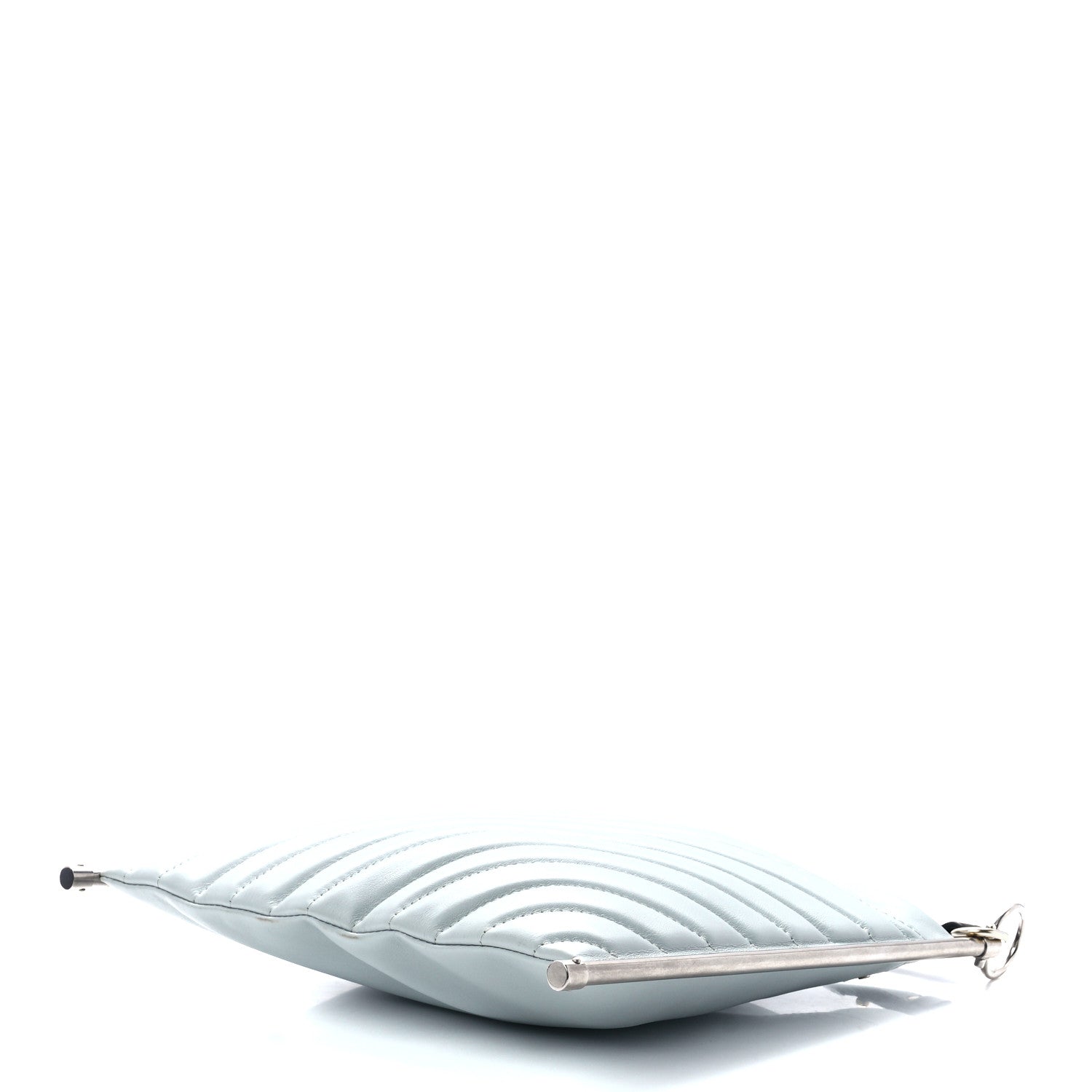 Chloe Smooth Calfskin Quilted Medium Roy Clutch Airy Grey 10 of 12