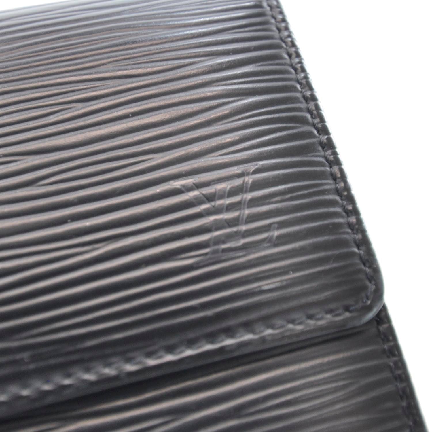 Louis Vuitton Epi Elise Wallet Black 5 of 10