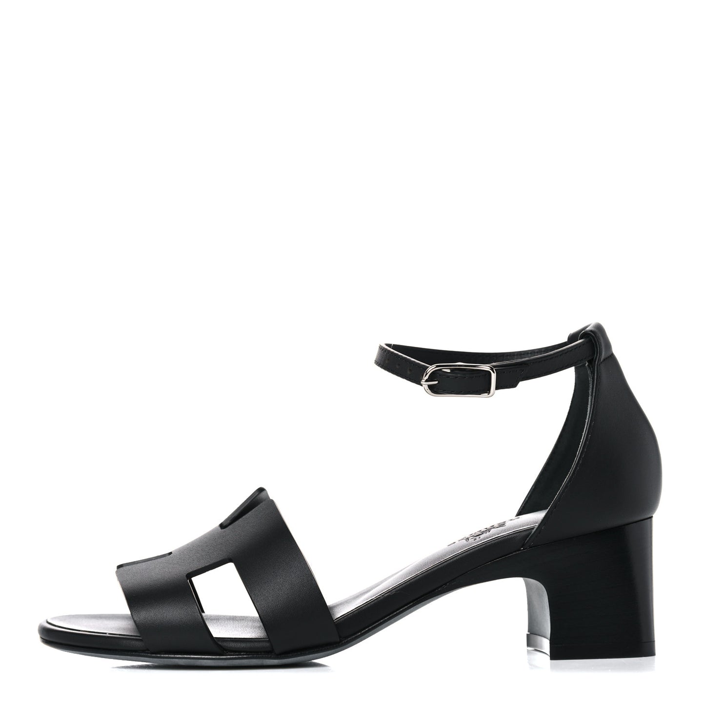 Calfskin Encens 50 Sandals 36.5 Black