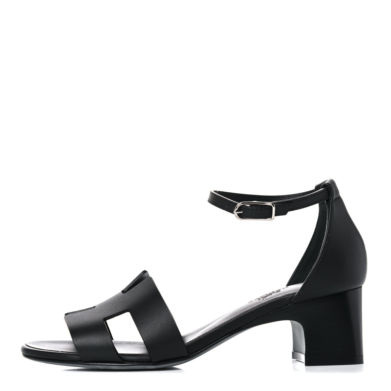 Hermes Calfskin Encens 50 Sandals 36.5 Black 1 of 11