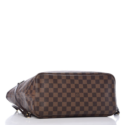 Louis Vuitton Damier Ebene Neo Neverfull MM Rose Ballerine 5 of 14