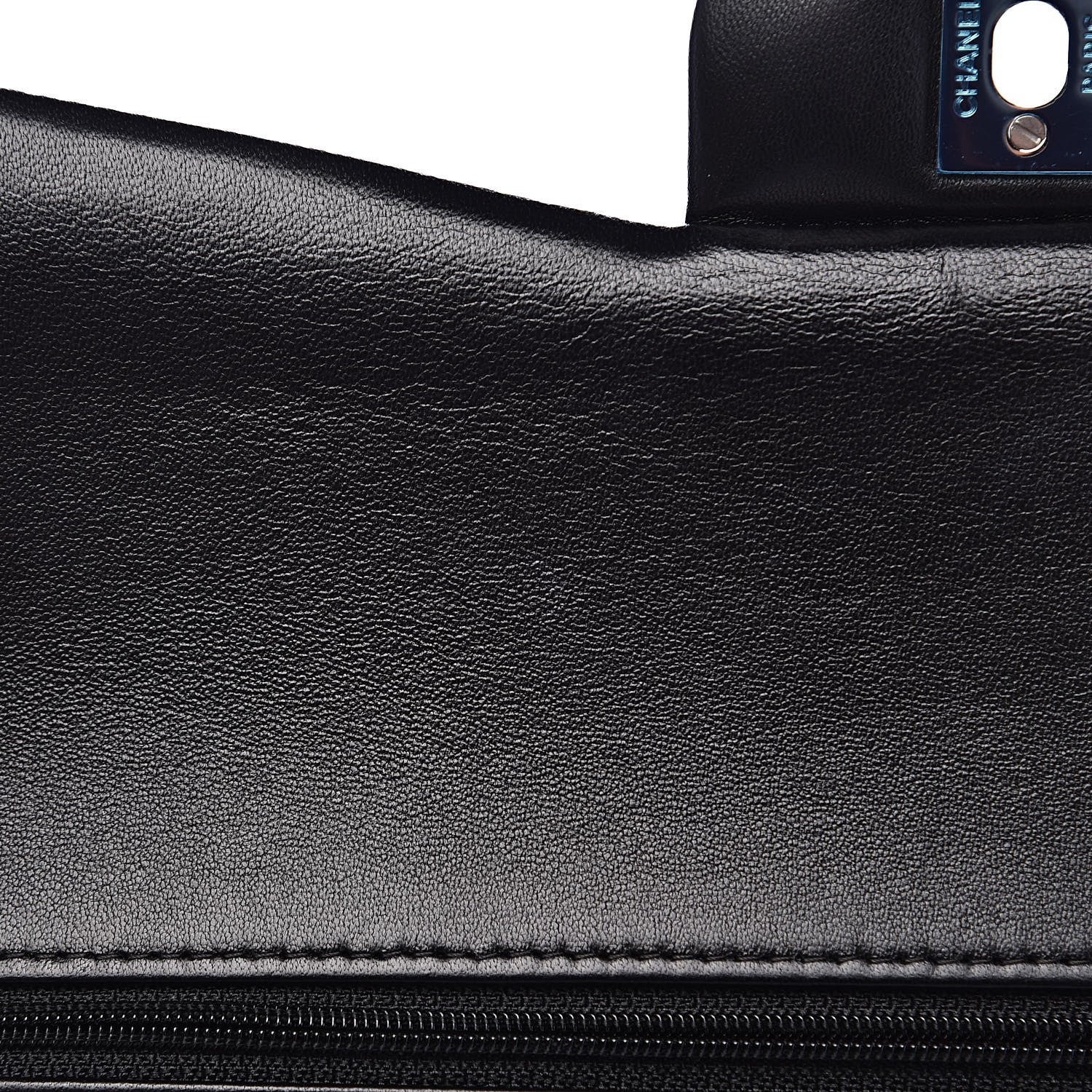 Chanel Lambskin Quilted Jumbo Double Flap Black 8 of 17