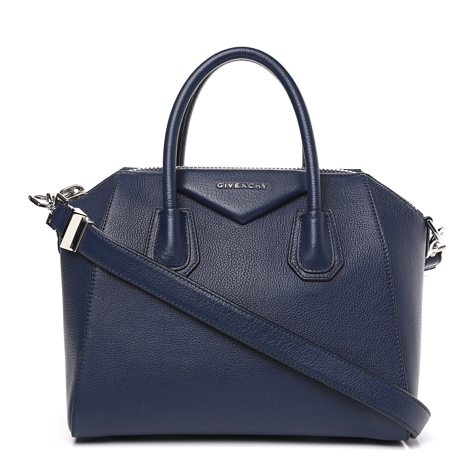 Givenchy Sugar Goatskin Small Antigona Navy 1 of 11