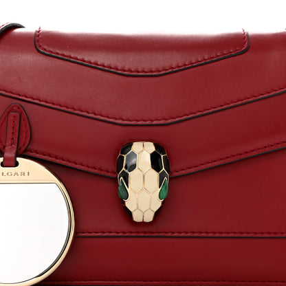 Bulgari Calfskin Serpenti Forever Crossbody Bag Ruby Red 9 of 14