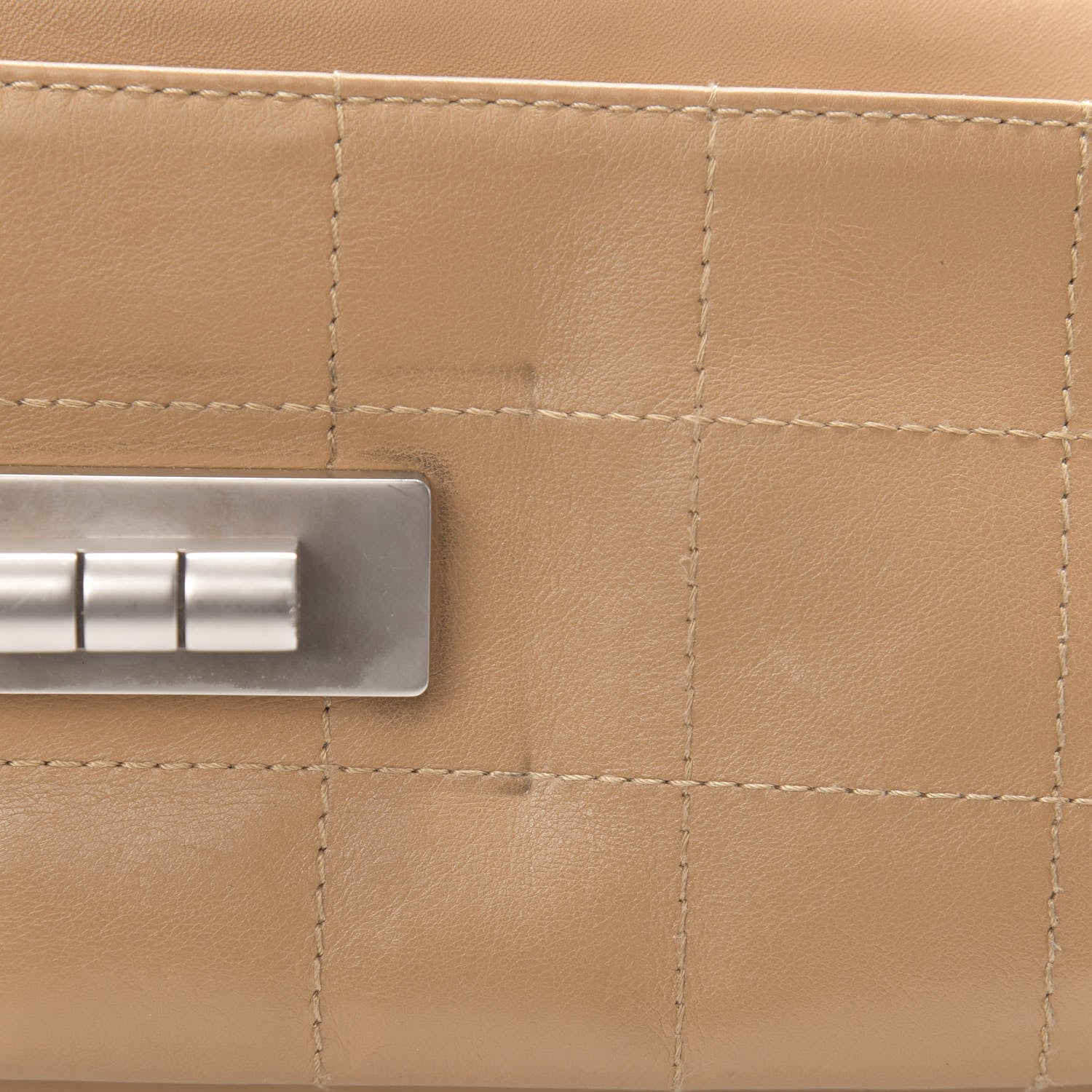 Chanel Calfskin Square Stitched Mademoiselle Shoulder Bag Tan 12 of 16