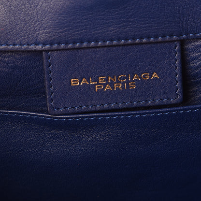 Balenciaga Calfskin Papier Mini A4 Tote Bleu Mineral 6 of 12