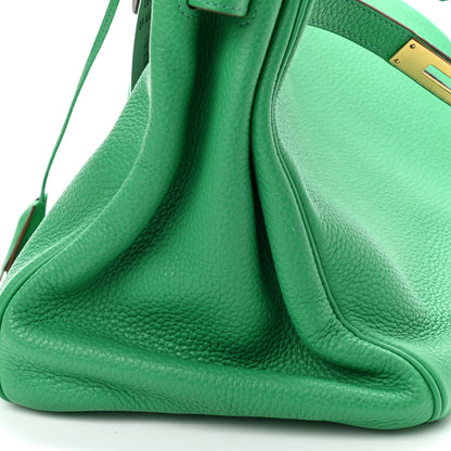 Hermes Taurillon Clemence Birkin 35 Menthe 15 of 15