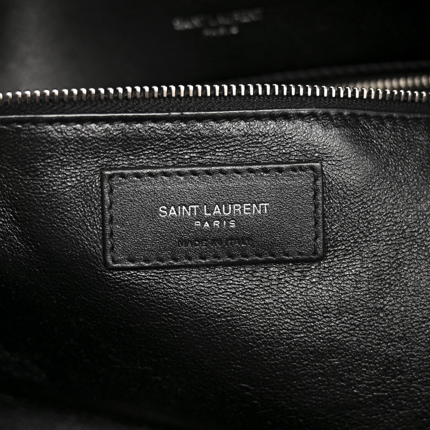 Saint Laurent Velvet Lambskin Quilted Rhinestone Sade Puffer Envelope Clutch Black 6 of 10