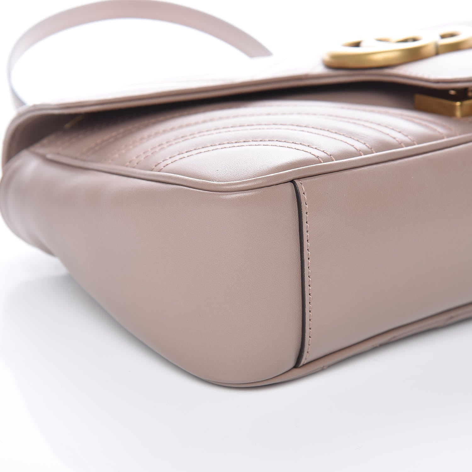 Gucci Calfskin Matelasse Small GG Marmont Shoulder Bag Porcelain Rose 5 of 10