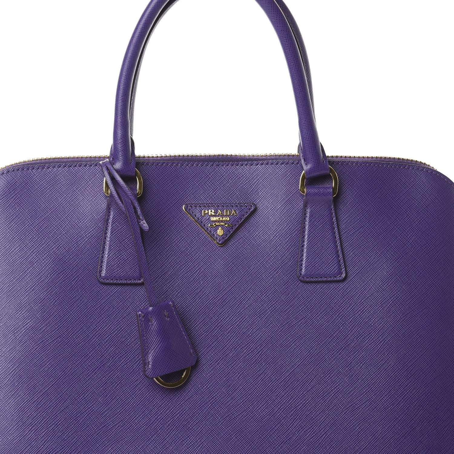 Prada Saffiano Lux Large Promenade Tote Viola 6 of 8