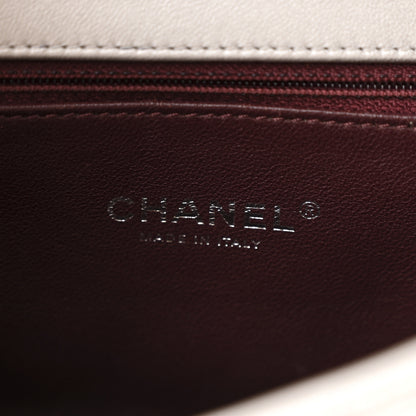Chanel Metallic Caviar Quilted Small CC Filigree Flap Silver 6 of 12