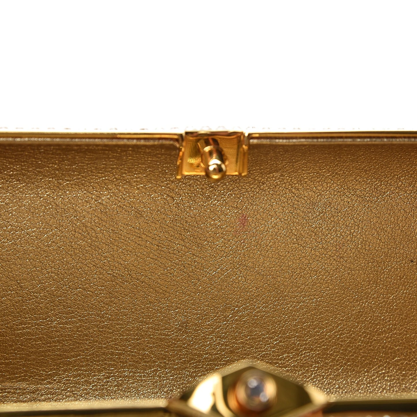 Swarovski Crystal Minaudiere Clutch Silver Gold