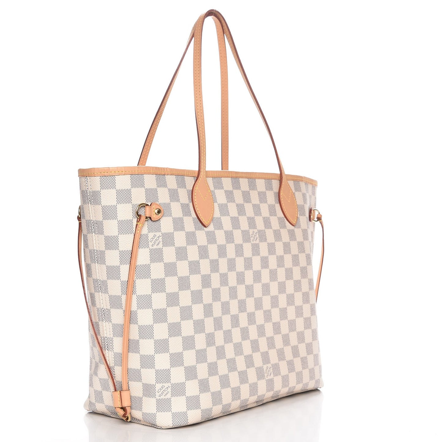 Damier Azur Neo Neverfull MM Rose Ballerine