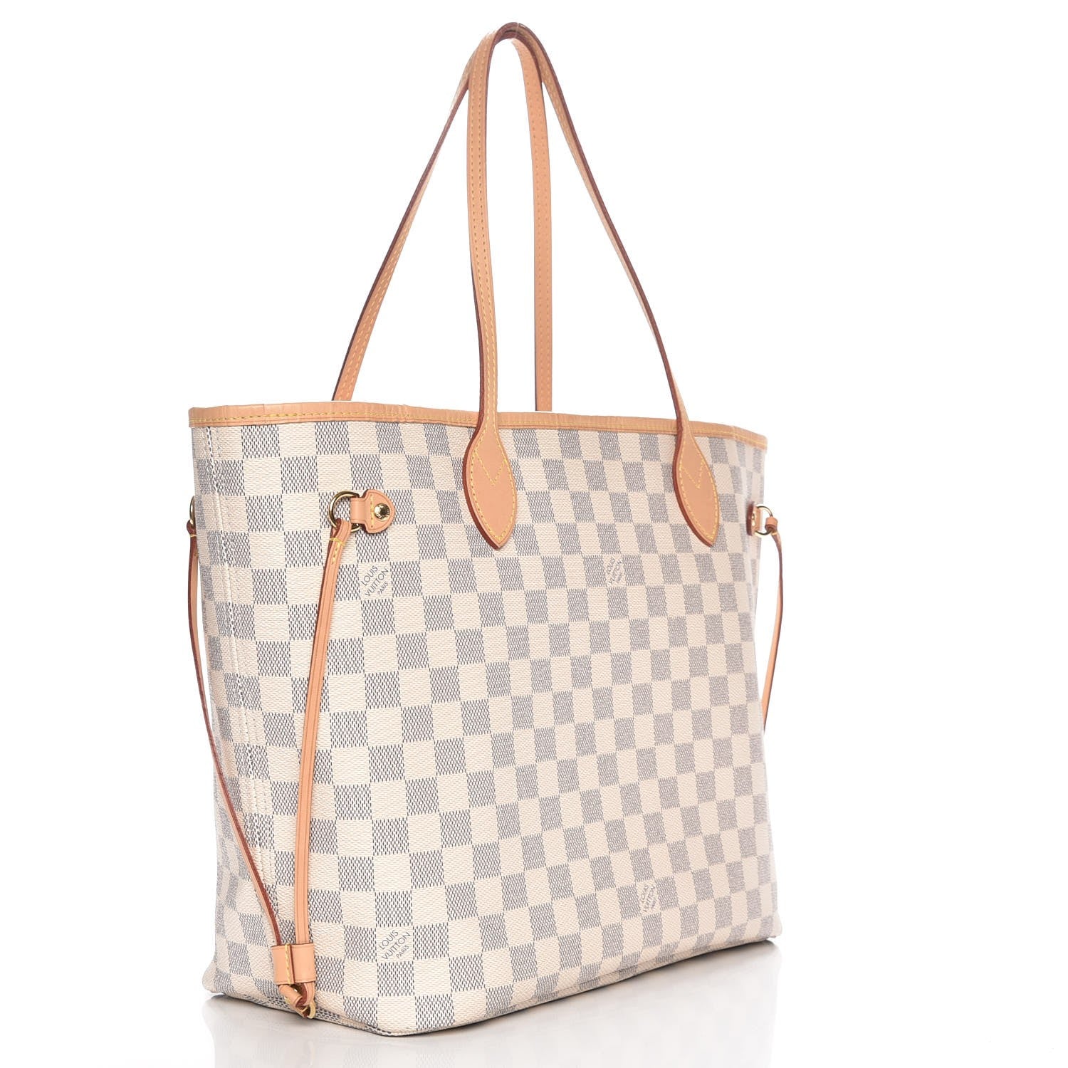 Louis Vuitton Damier Azur Neo Neverfull MM Rose Ballerine 3 of 9