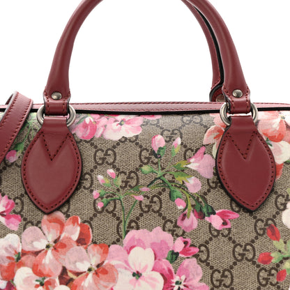 Gucci GG Supreme Monogram Blooms Small Boston Beige Multicolor Dry Rose 8 of 14