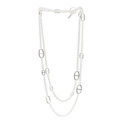 Hermes Sterling Silver Farandole Necklace 120 3 of 6