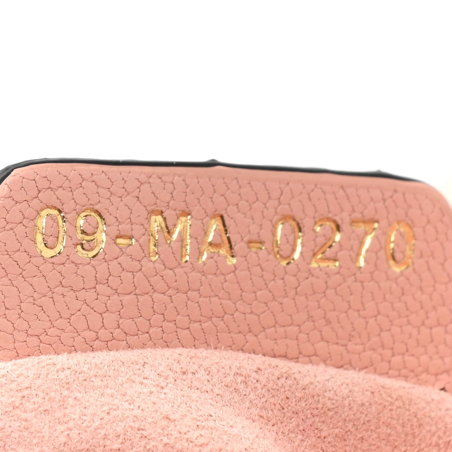 Grained Calfskin Mini Saddle Bag Pink