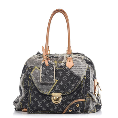 Louis Vuitton Denim Patchwork Bowly Black 1 of 10