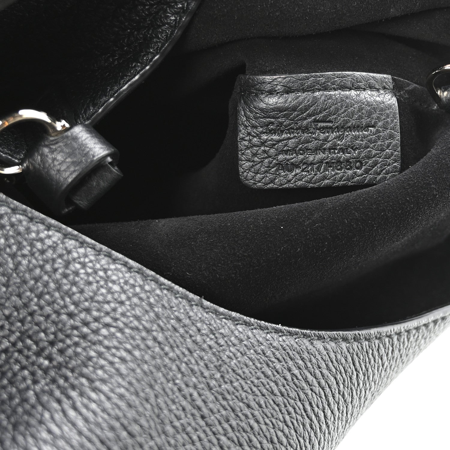 Salvatore Ferragamo Deerskin Sfilata Hobo Black 7 of 10