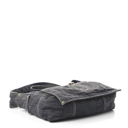 Chanel Denim CC Messenger Bag Blue 4 of 10