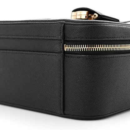 Chanel Caviar Quilted Large CC Filigree Vanity Case Black 10 of 10