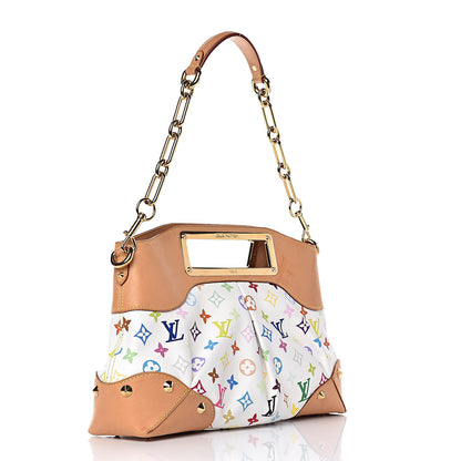 Louis Vuitton Monogram Multicolor Judy MM White 3 of 14
