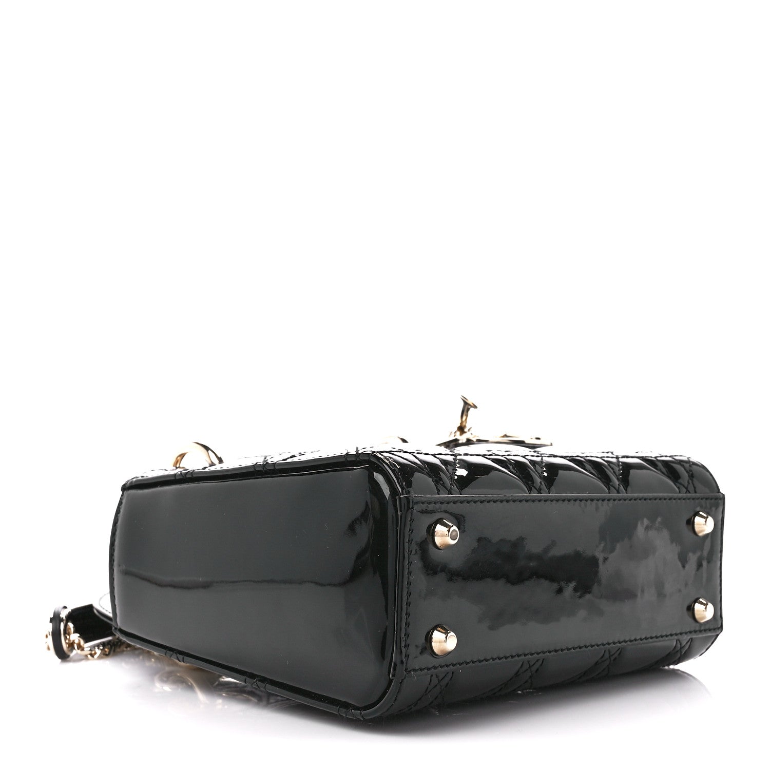 Christian Dior Patent Cannage Mini Lady Dior Black 4 of 10