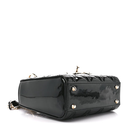 Christian Dior Patent Cannage Mini Lady Dior Black 4 of 10