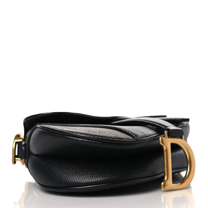 Christian Dior Grained Calfskin Mini Saddle Bag Black 4 of 8