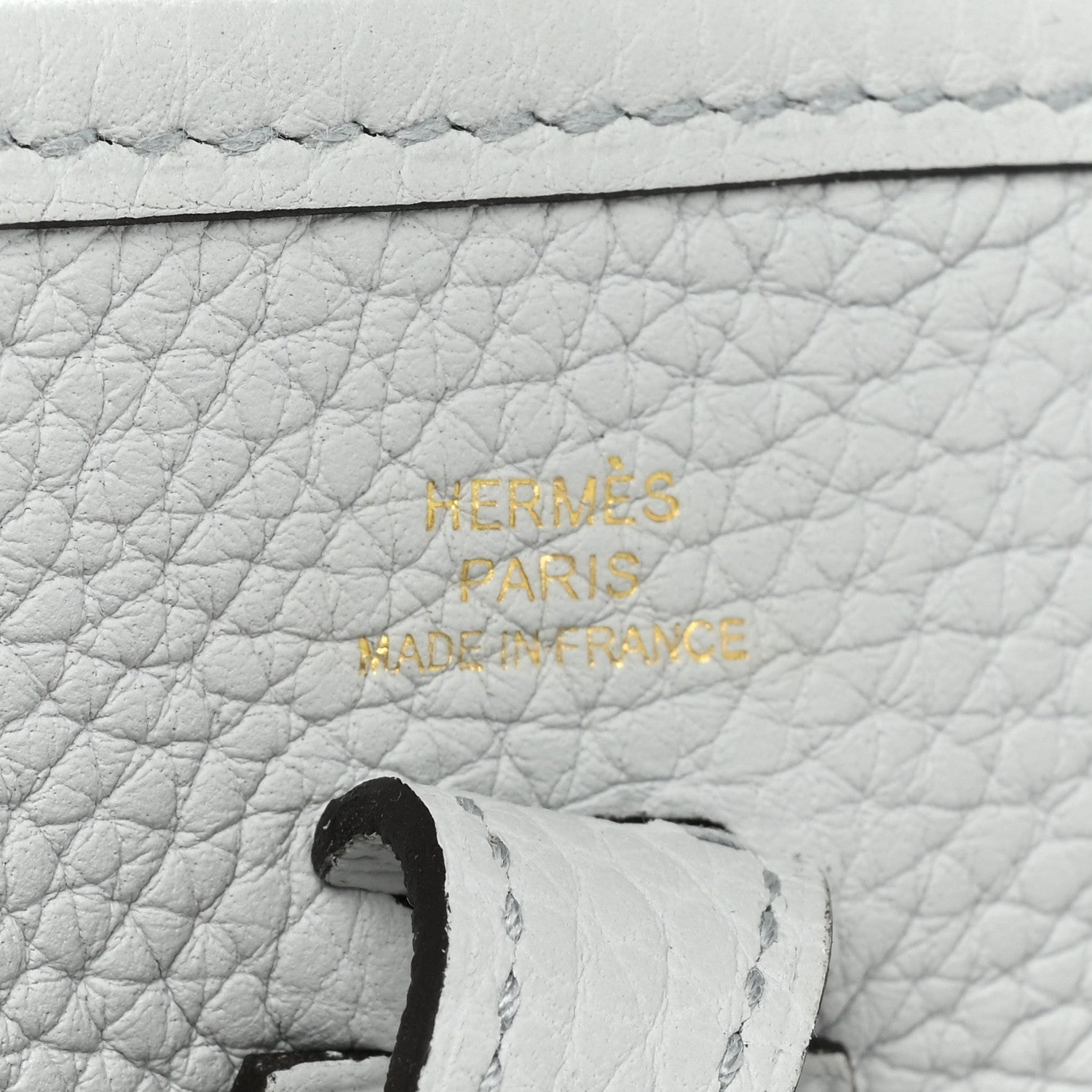 Hermes Taurillon Clemence Amazone Evelyne TPM Bleu Pale Etain 6 of 10
