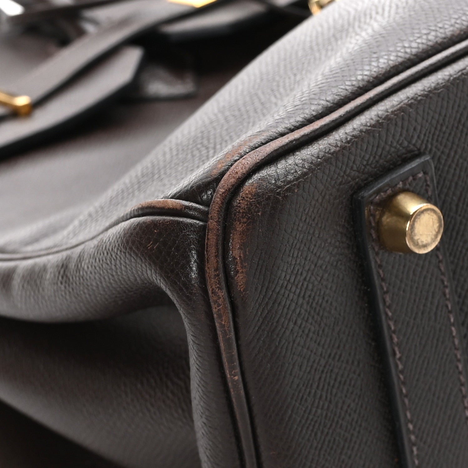 Hermes Courchevel Birkin 35 Chocolate 8 of 11