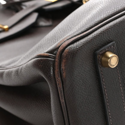 Hermes Courchevel Birkin 35 Chocolate 8 of 11