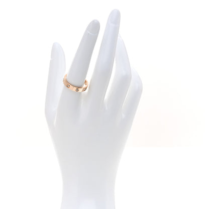 Cartier 18K Pink Gold 8 Diamond 4mm LOVE Wedding Band Ring  57 8 2 of 5