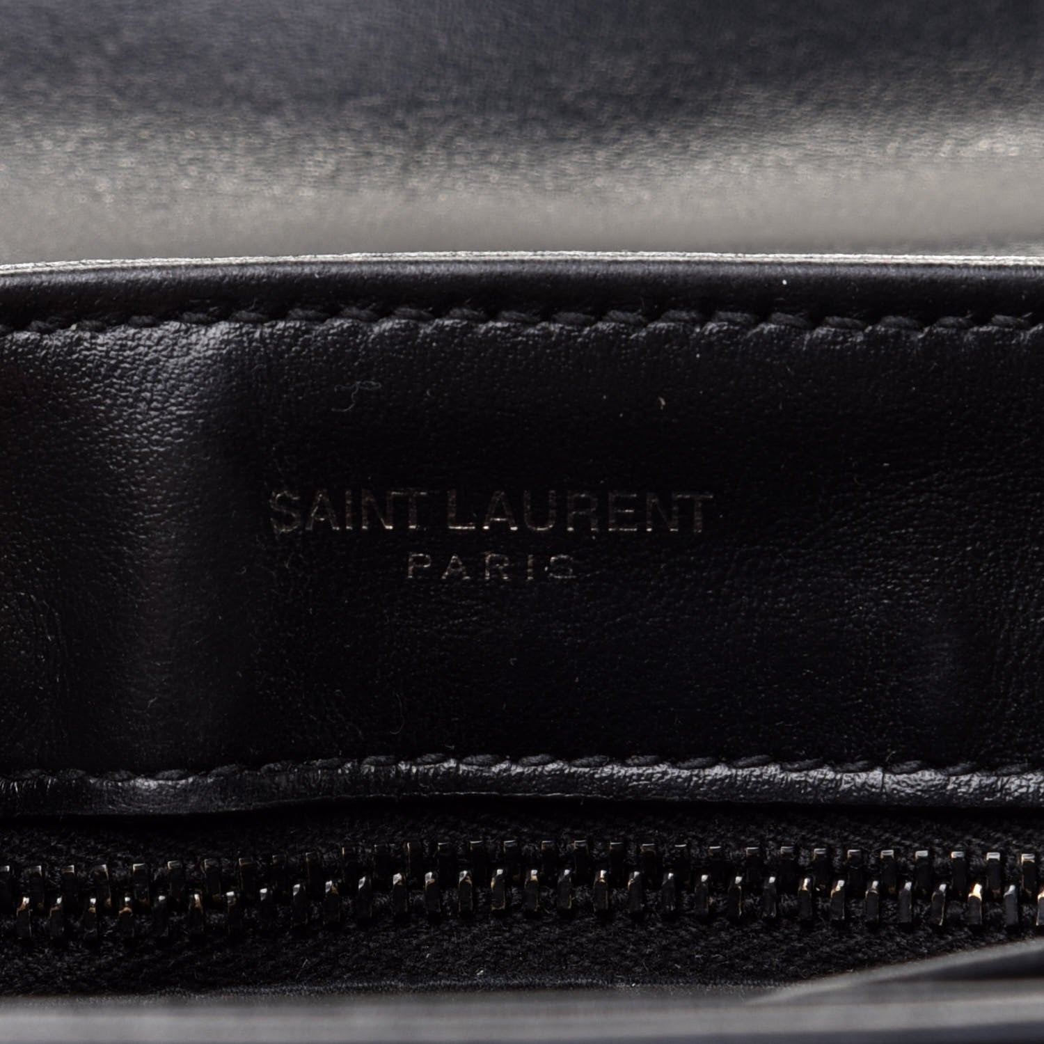 Saint Laurent Calfskin Y Quilted Monogram Toy Loulou Crossbody Bag Black 7 of 14