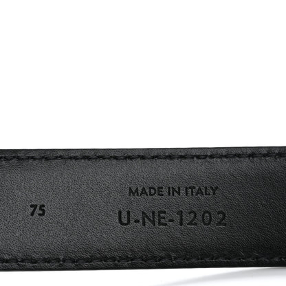 Celine Taurillon Calfskin Medium Triomphe Belt 75 30 Black 6 of 8