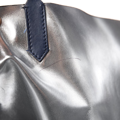 Givenchy Metallic Calfskin Suede Ombre Large Reversible Antigona Tote Blue Silver 19 of 25