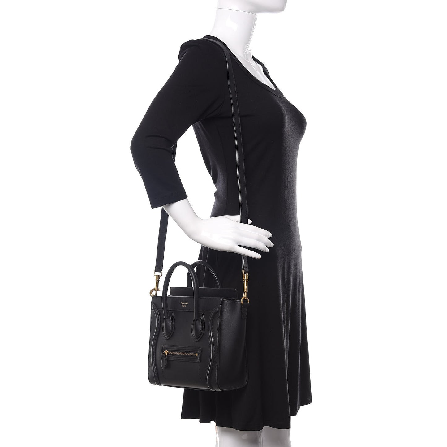 Smooth Calfskin Nano Luggage Black