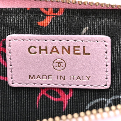 Chanel Caviar Quilted CC Zip Around Card Holder Light Purple 6 of 12