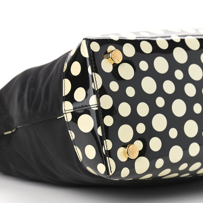 Louis Vuitton Nylon Kusama Infinity Dots Lockit Vertical MM Black White 4 of 11