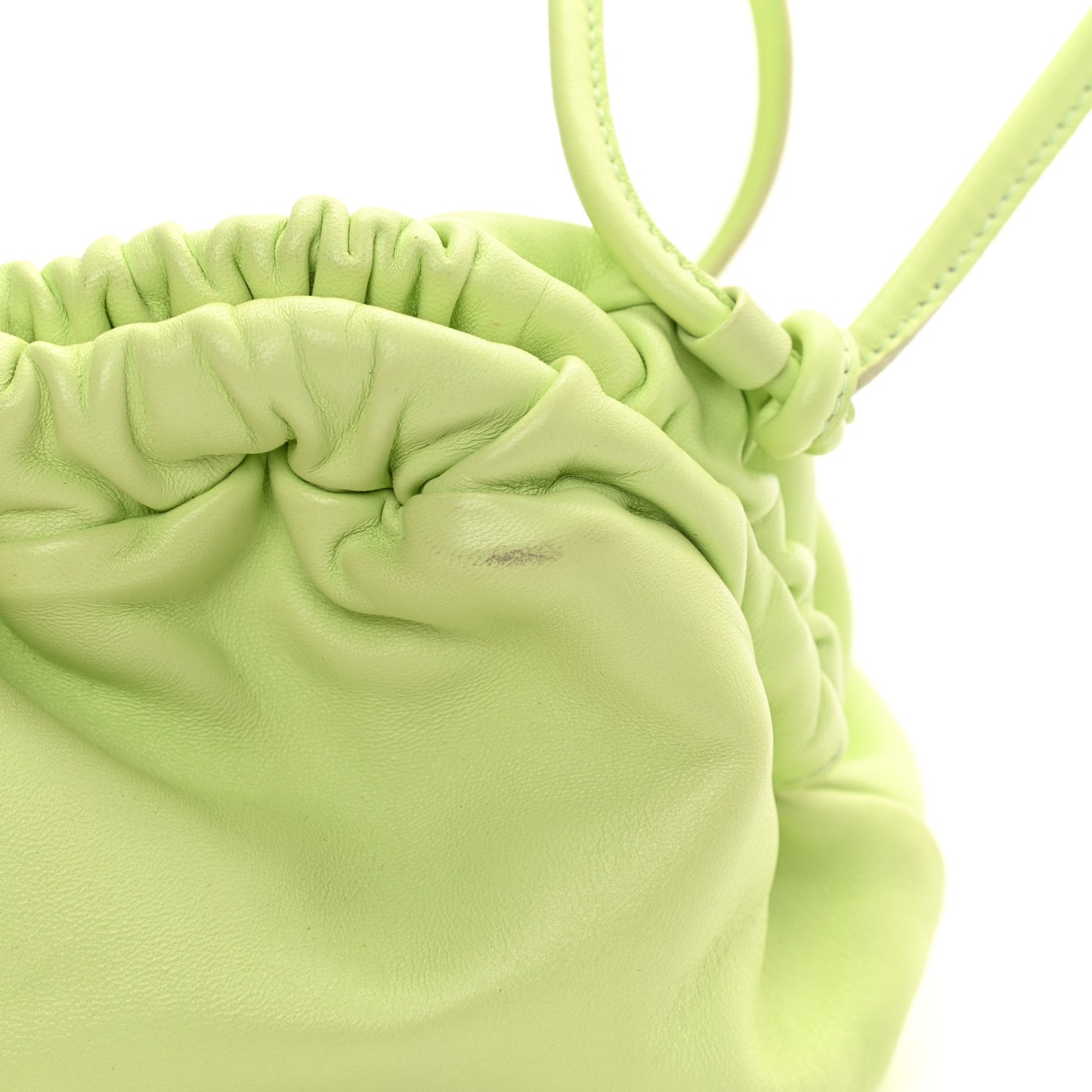 Lambskin Mini Cloud Clutch Mint