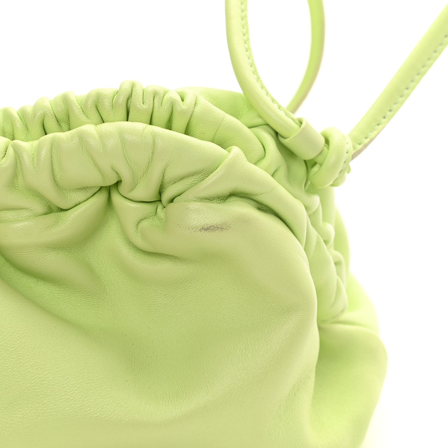 Mansur Gavriel Lambskin Mini Cloud Clutch Mint 19 of 21